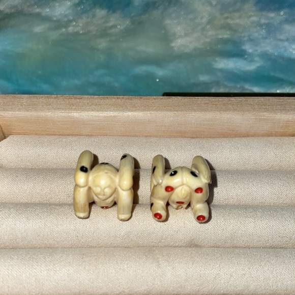 RARE Vintage 1900-1910.  Two carved ivory erotic dice. - Picture 12 of 12